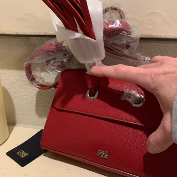 A dark red Robert Cavalli handbag - Picture 5 of 7